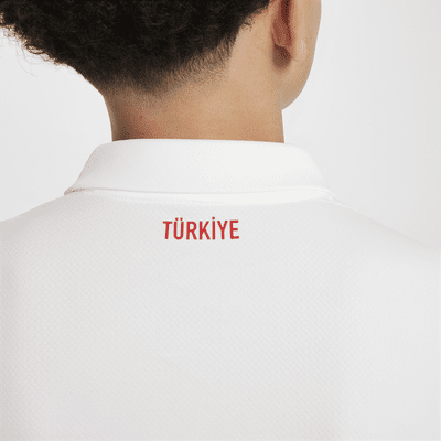 Türkei 2024/25 Stadium Home Nike Replica Fußballtrikot mit Dri-FIT-Technologie für ältere Kinder