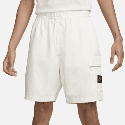 nike woven shorts cream