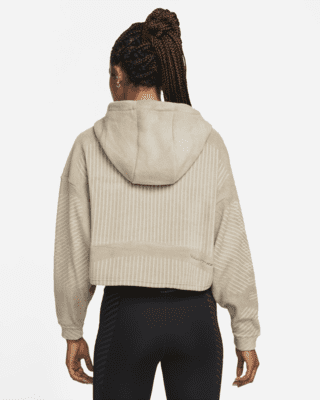 Cropped Fleece Hoodie. Nike 