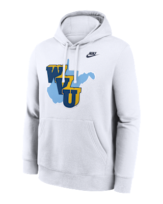 Мужское худи West Virginia 1965 Throwback Club Nike College Pullover Hoodie