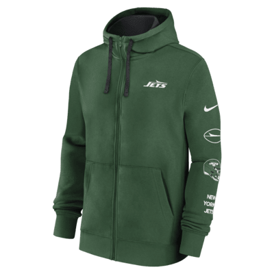 New York Jets Club Men's Nike NFL Full-Zip Hoodie