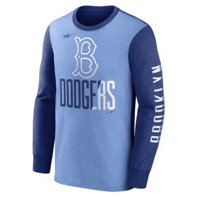 Mlb Nike Brooklyn Dodgers Baby Blue Mens Jerseys Size Large