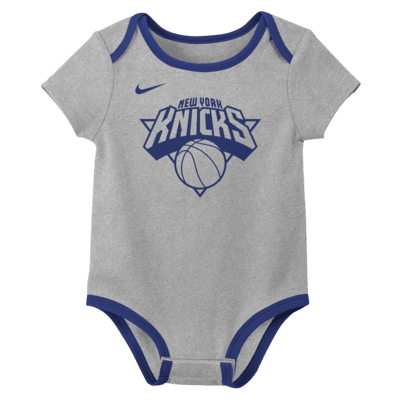 New York Knicks Baby Nike NBA 3-Pack Bodysuit Set