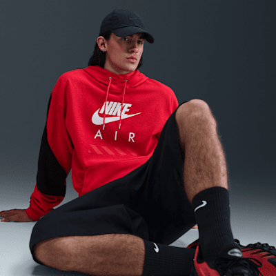 Sudadera con gorro sin cierre de tejido Fleece para hombre Nike Air