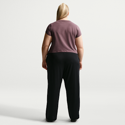 Pantalones de dobladillo abierto ligeros de tiro medio para mujer Nike Sportswear Chill Knit (talla grande)