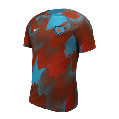 Playera para antes del partido Nike NWSL para hombre Chicago Red Stars