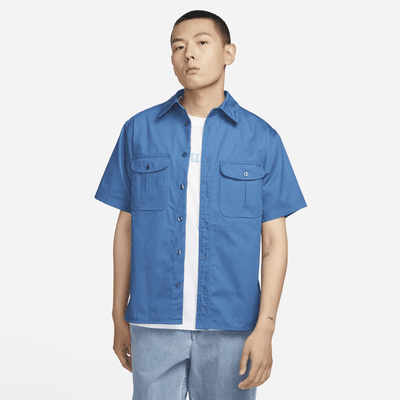 Nike SB Tanglin Short-sleeve Woven Button-up Skate Top. Nike VN