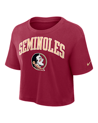 Женская футболка Florida State Athletic Prep Arch Nike Dri-FIT College Cropped
