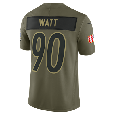 T.J. Watt Pittsburgh Steelers Salute to Service Men's Nike Dri-FIT NFL Limited Jersey