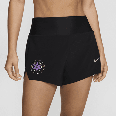 Shorts Dri-FIT de tiro alto de 8 cm con forro de ropa interior para mujer Nike Swift