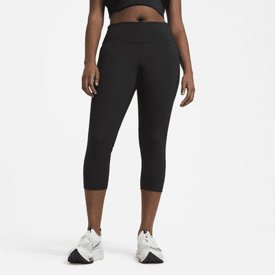 Nike Fast Women's Mid-Rise Crop Running Leggings (Plus Size). Nike CA