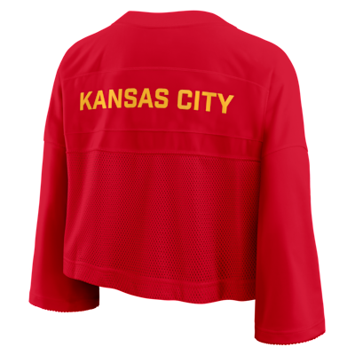 Kansas City Chiefs Wide Receiver Jersey Fashion Women's Nike Dri-FIT NFL Cropped Top