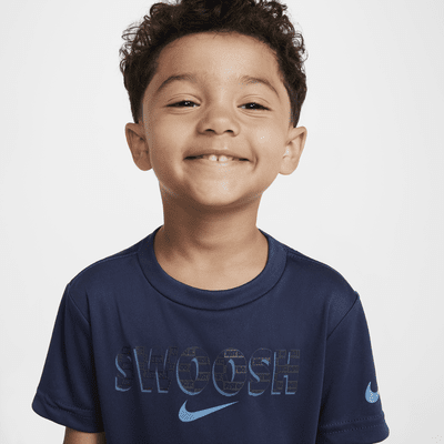 Playera Swoosh infantil Nike Dri-FIT "Just Do It"