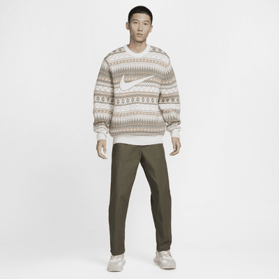 Nike Life Men's Fair Isle Swoosh Jumper