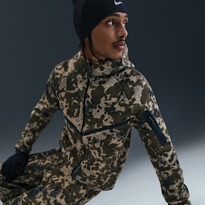 Nike Tech Men's Full-Zip Fleece Camo Windrunner Jacket