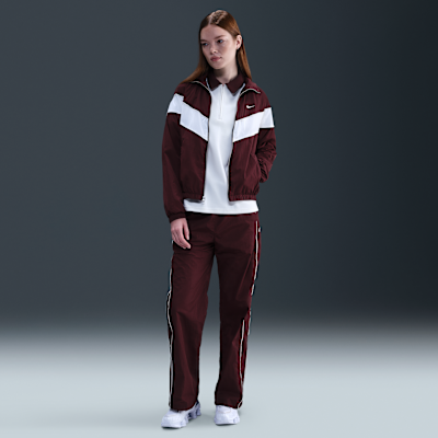 Nike Windrunner Chaqueta de tejido Woven y ajuste holgado con cremallera completa y protección UV - Mujer