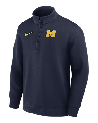 Мужские  Michigan Coaches Jordan Brand Dri-FIT College Long-Sleeve 1/2-Zip Top