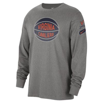 Playera de manga larga universitaria Nike para hombre Virginia Fast Break