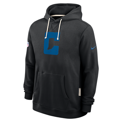 Indianapolis Colts Alt 2 Tight Coverage Sideline Men's Nike Dri-FIT NFL Pullover Hoodie