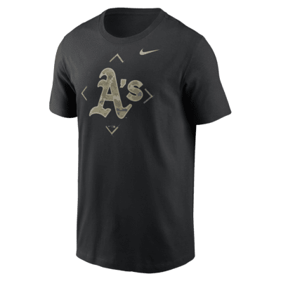 Oakland Athletics Camo Logo Men's Nike MLB T-Shirt. Nike.com