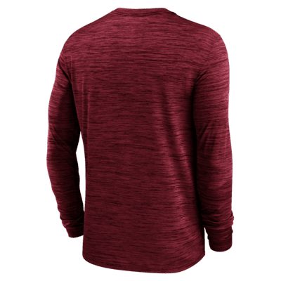 Alabama Crimson Tide Sideline Velocity Men's Nike Dri-FIT College Long-Sleeve T-Shirt