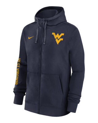 Мужское худи West Virginia Mountaineers Sideline Team Issue Nike College Full-Zip Hoodie