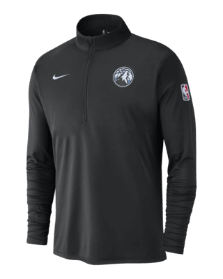 Мужские  Minnesota Timberwolves City Edition Nike Dri-FIT NBA 1/2-Zip Long-Sleeve Top