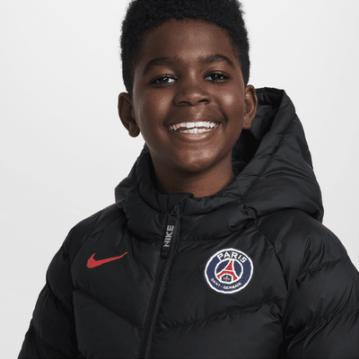 Paris Saint-Germain szintetikus töltésű Nike Soccer kapucnis kabát nagyobb gyerekeknek