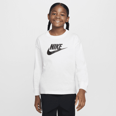 Playera de manga larga para niña talla grande Nike Sportswear