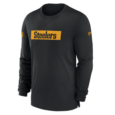 Pittsburgh Steelers Sideline Player Team Issue Men’s Nike Dri-FIT Long-Sleeve Top