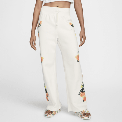 Nike Sportswear Phoenix Fleece Women's Artist Collection Pantalons de xandall amb cintura alta i camals amples - Dona