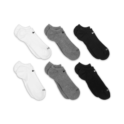 Nike Everyday Plus Cushioned Training No-Show Socks (6 Pairs)