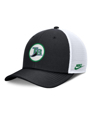 Мужские  Tampa Bay Rays Cooperstown Rise Nike Dri-FIT MLB Trucker Adjustable Hat