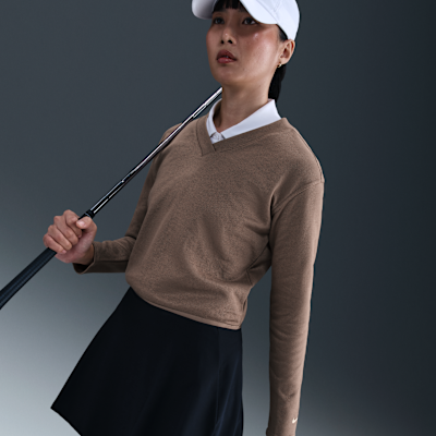 Nike Women's V-Neck Long-Sleeve Golf Top