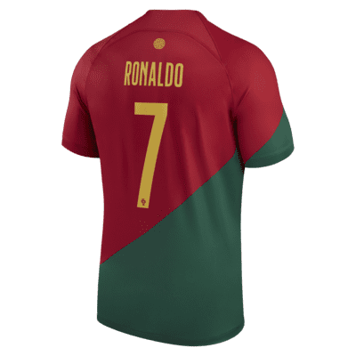 Jersey de fútbol Nike Dri-FIT de la selección nacional de Portugal local 2022/23 Stadium (Cristiano Ronaldo) para hombre