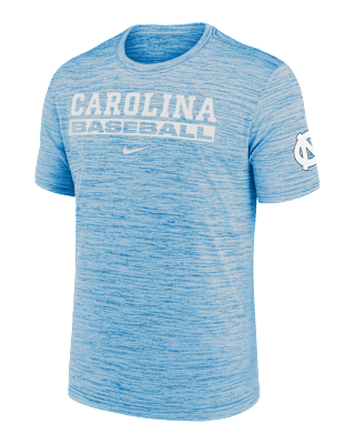 Мужская футболка North Carolina Tar Heels Velocity Baseball Wordmark Stack Nike Dri-FIT College