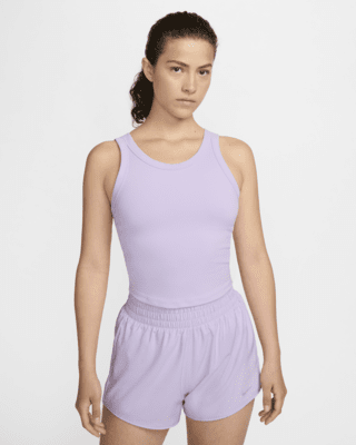 Женские  Nike One Fitted Dri-FIT Strappy Cropped Tank Top