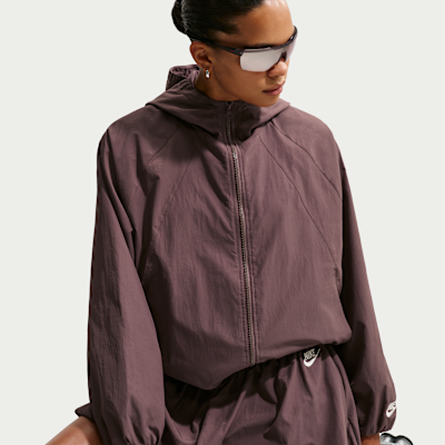 Chamarra con gorro Nike Sportswear oversized para mujer