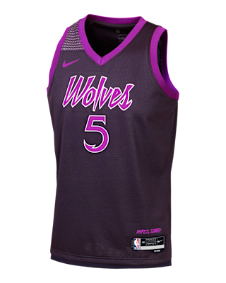 Детские джерси Anthony Edwards Minnesota Timberwolves City Edition Big Kids' Nike NBA Swingman Jersey