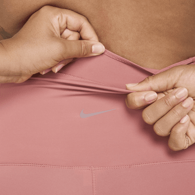 Nike (M) One Dri-FIT Bike Shorts (ca. 20 cm) mit hohem Bund und Taschen für Damen (Schwangere und Mütter)