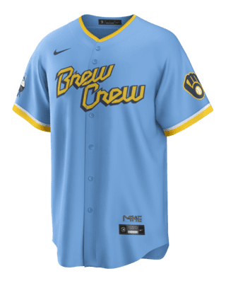 MLB Milwaukee Brewers City Connect (Christian Yelich) Men's Replica ...