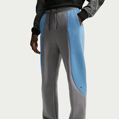 Nike Tech Men's Color-Block Open-Hem Fleece Pants