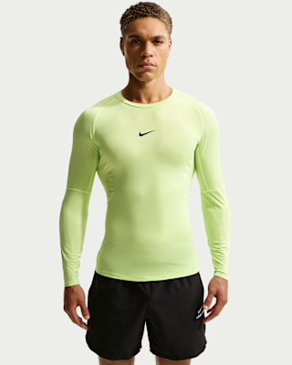 Мужские тайтсы Nike Pro Dri-FIT Tight Long-Sleeve Fitness Top для тренировок