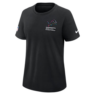 Playera Nike Dri-FIT de la NFL para mujer Detroit Lions Crucial Catch
