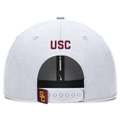 Gorra de rejilla universitaria Nike Dri-FIT ajustable para hombre USC On-Field Rise Gameday