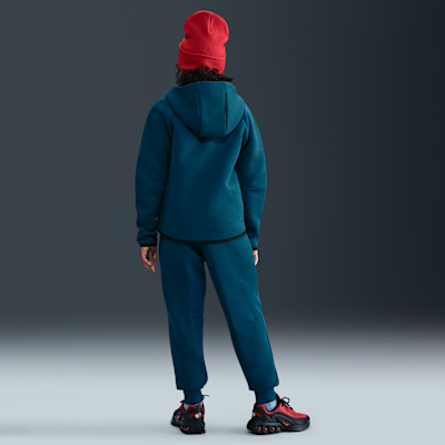 Dziewczęca rozpinana bluza z kapturem Nike Sportswear Tech Fleece