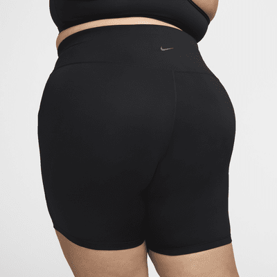 Shorts de ciclismo con bolsillos de tiro alto de 20 cm para mujer (talla grande) Nike One