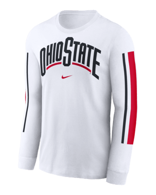 Мужская футболка Ohio State Buckeyes Local Spirit Slogan Nike College Long-Sleeve