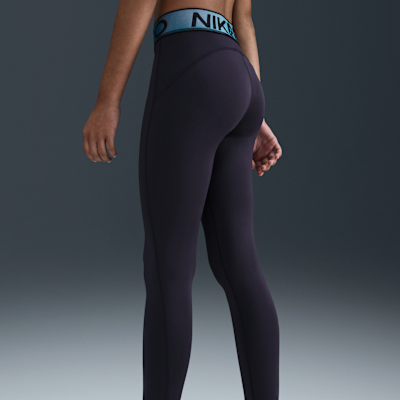 Legginsy dla dużych dzieci (dziewcząt) z błyszczącymi akcentami Dri-FIT Nike Pro