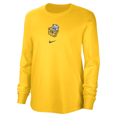 Michigan Women's Nike College Crew-Neck Long-Sleeve T-Shirt